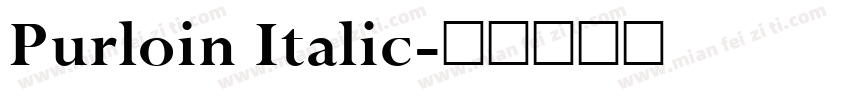 Purloin Italic字体转换